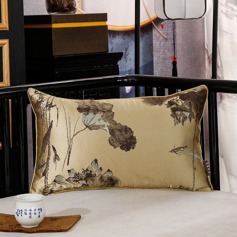 Chinesische Satin Gold - Kissen