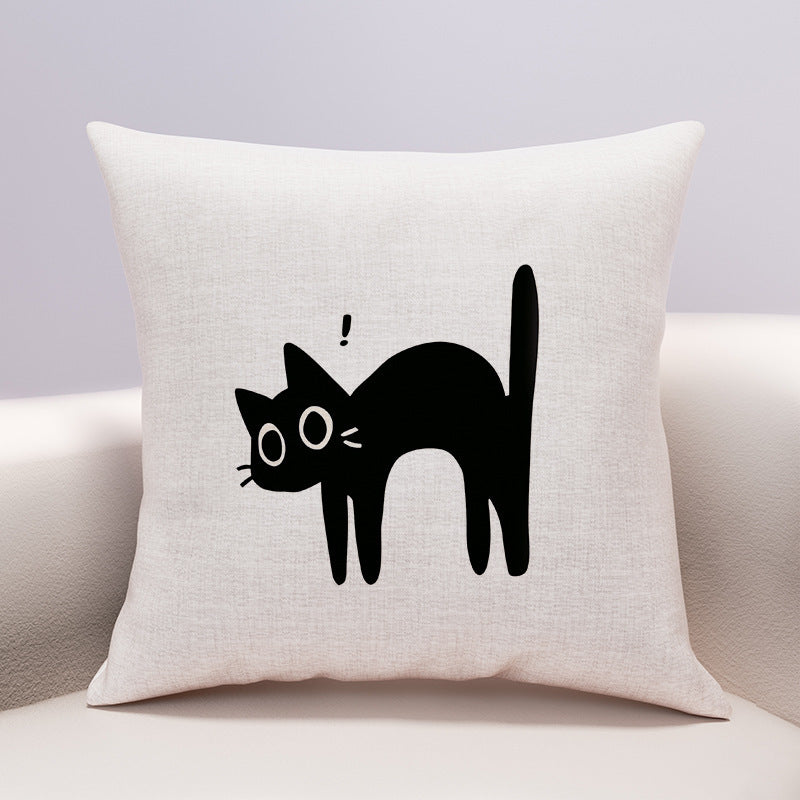 Schwarze Katze - Kissen (Kollektion)