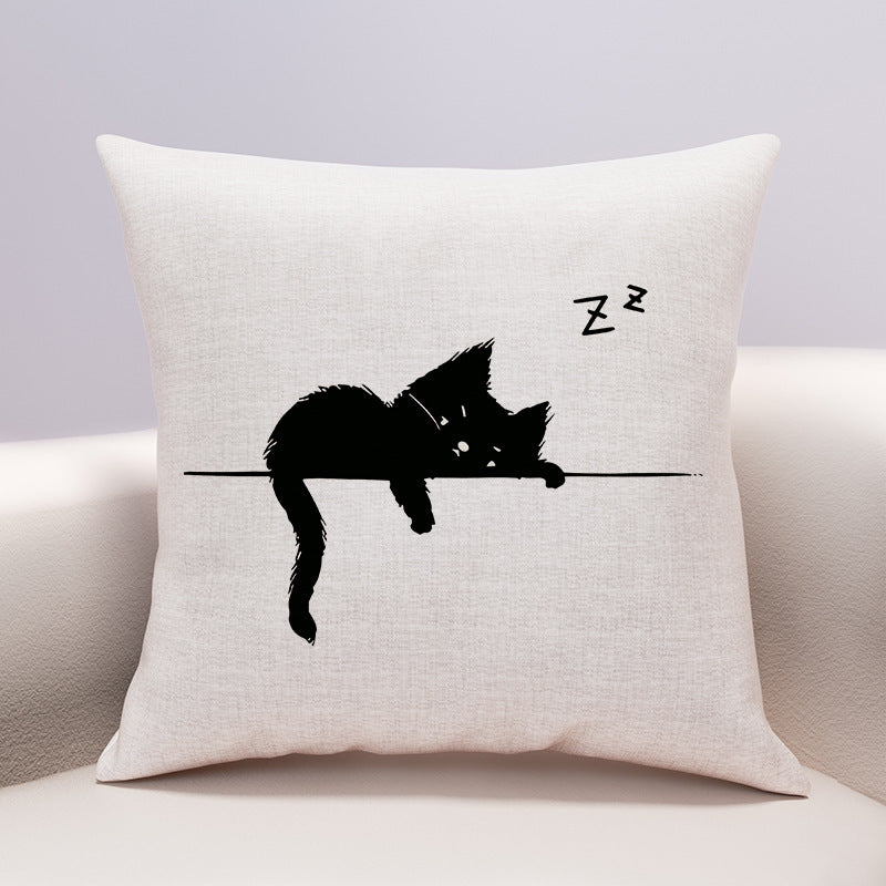 Schwarze Katze - Kissen (Kollektion)