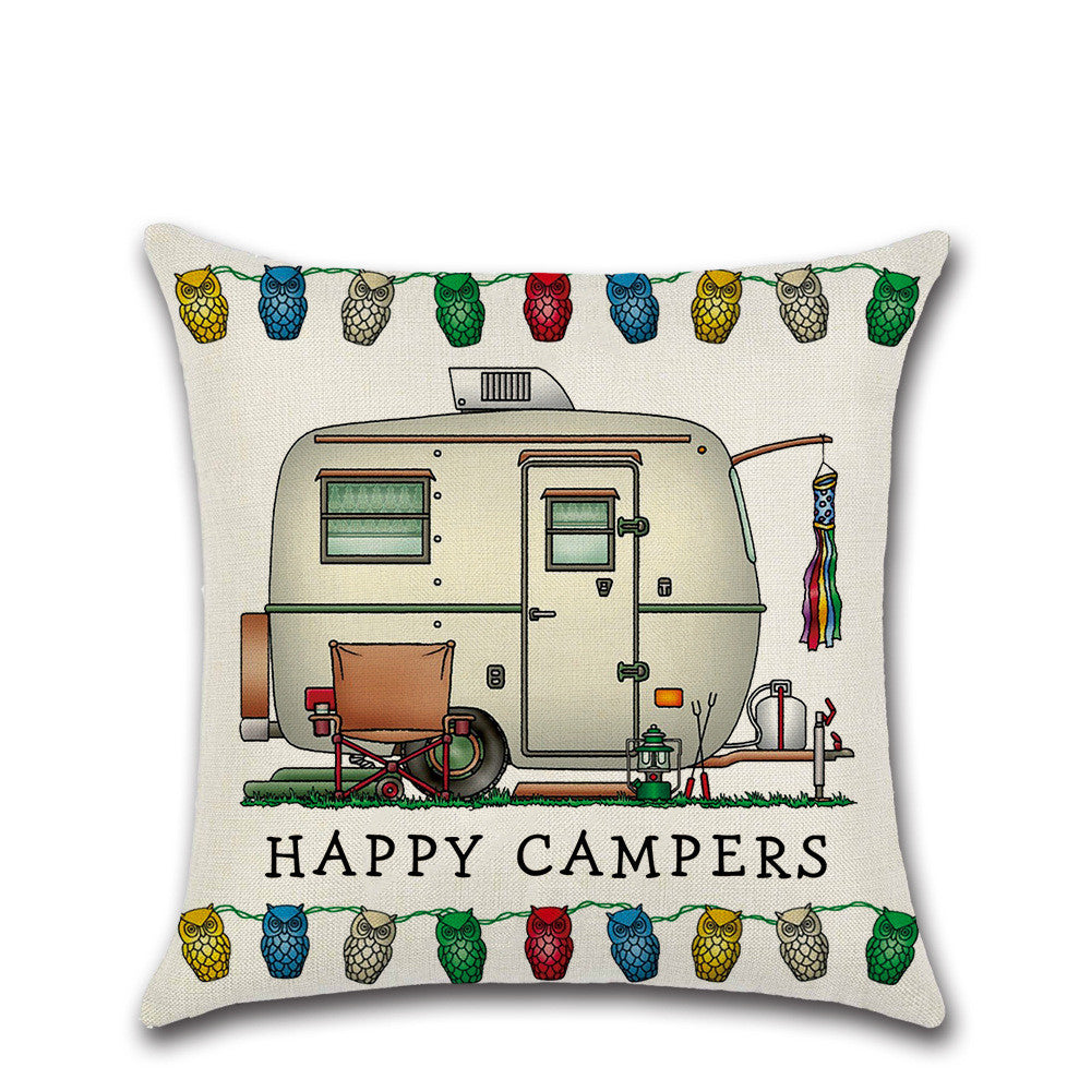 Camping Wohnwagen - Kissenbezug